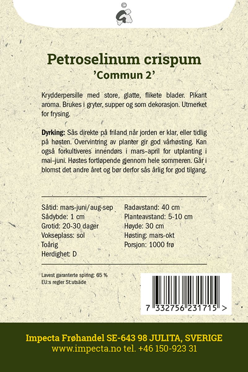 Bladpersille 'Commun 2'