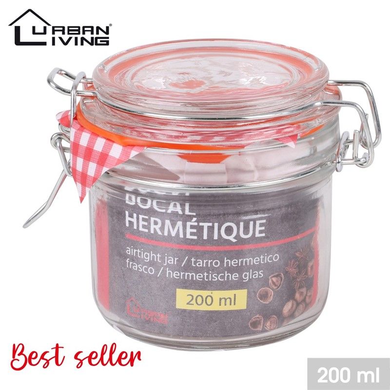 Glasskrukke med lokk, 200ml