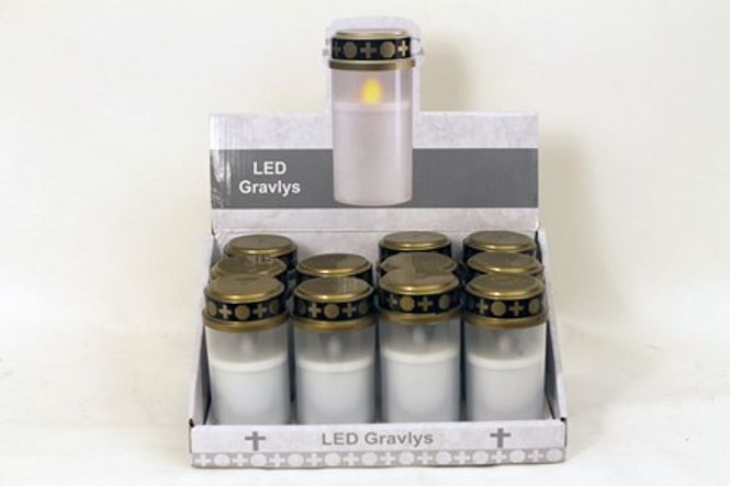 Hovedbilde Gravlys, LED, 12cm