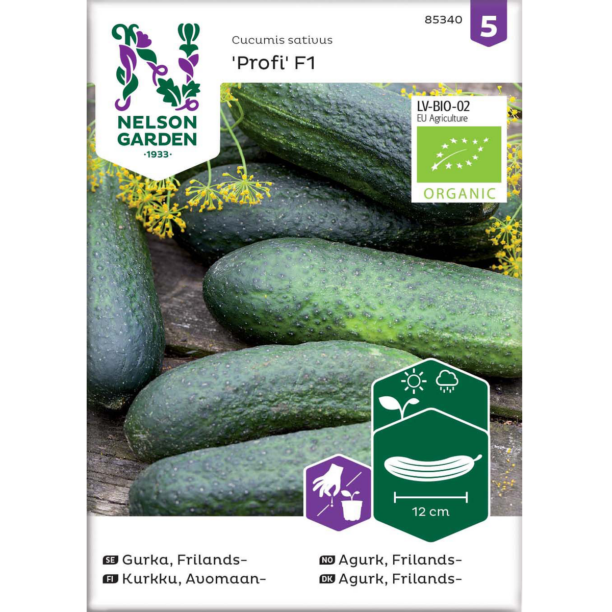 Agurk, Drue-, Profi F1, Organic