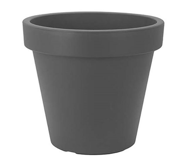 Hovedbilde Blomsterpotte, sort plast, Ø50, 370443