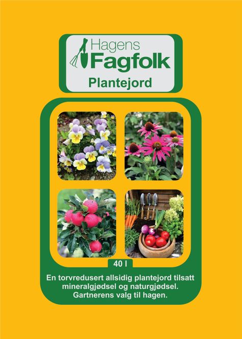 Hovedbilde Plantejord 40 liter. 3 sekker.